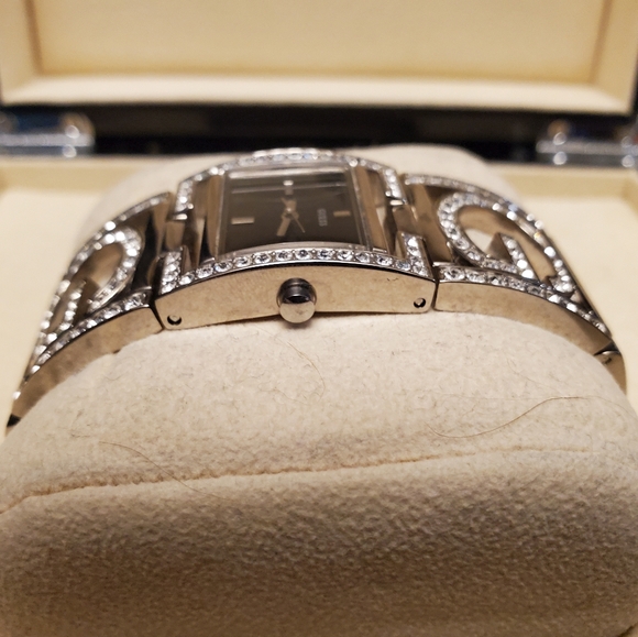 Guess Rhinestone Bangle Wristwatch - Picture 5 of 11